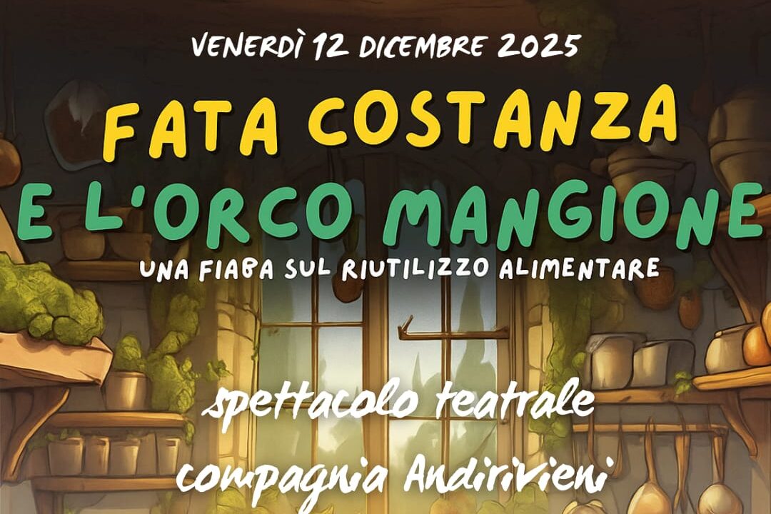 12.02.25 – lo spettacolo teatrale Fata Costanza e l’orco Mangione all’auditorium Cds