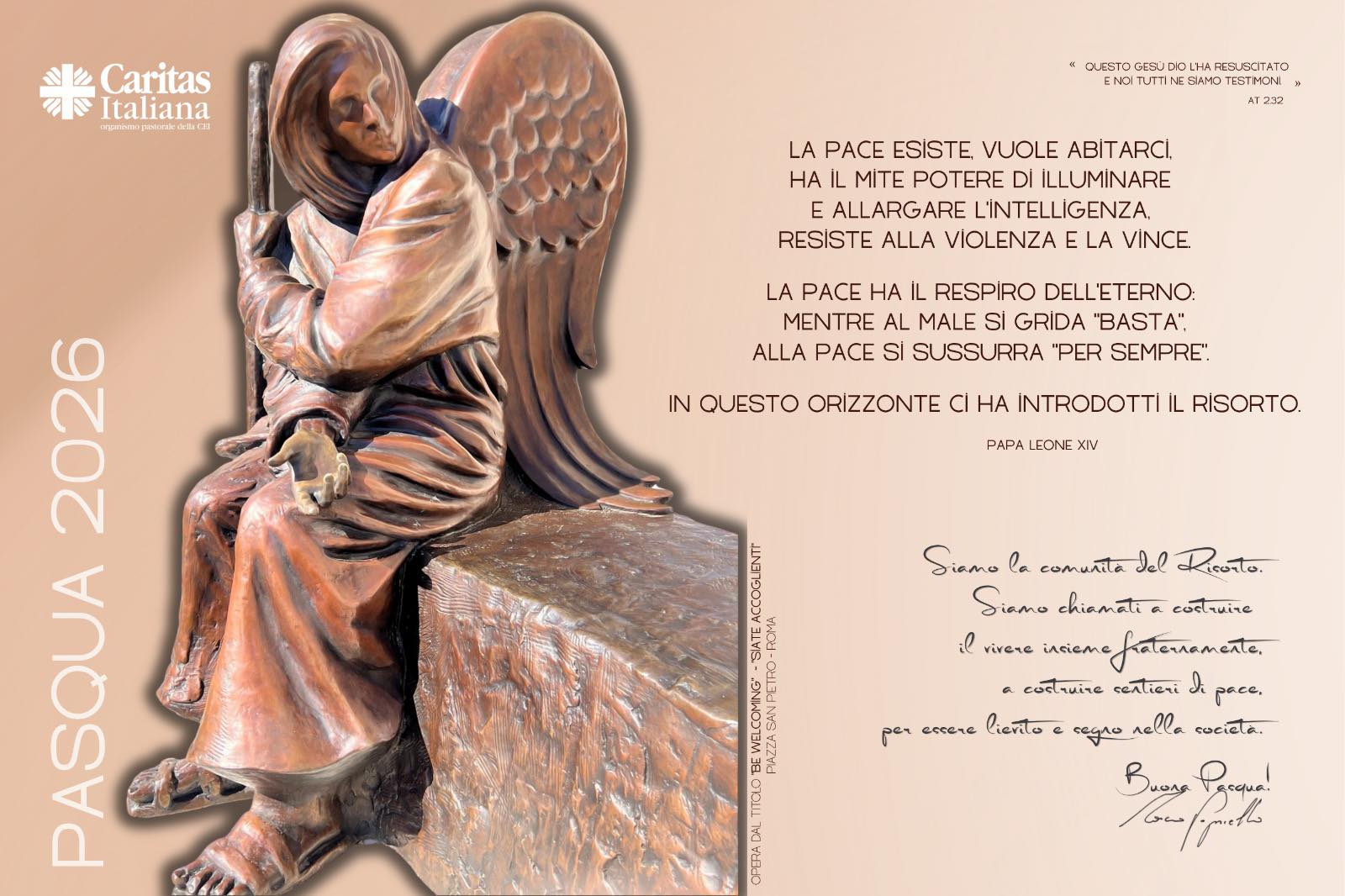 Pasqua 2026 – gli auguri di Don Andrea Forest, direttore della Caritas Vittorio Veneto